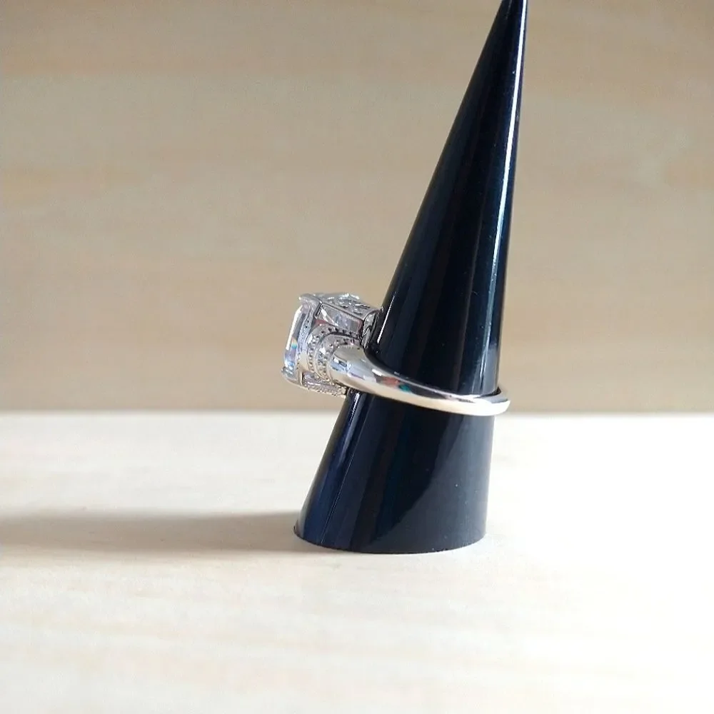 Simulated Diamond Ring in Sterling Silver